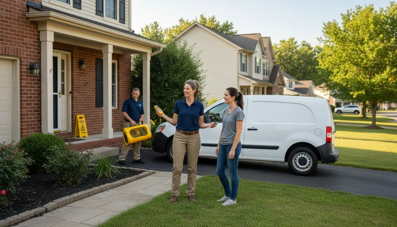 Residential water damage restoration in Brookfield, IL